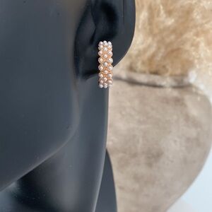 Gold with Pearl Earrings